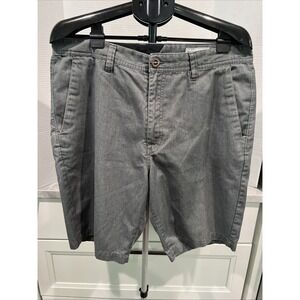 Volcom Shorts True To This Men's Size 36 Gray Flat Front Bermuda Skater